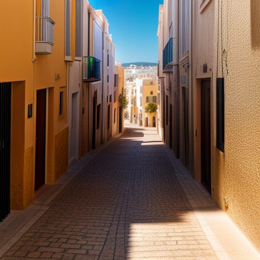 beautiful alleyway ibiza