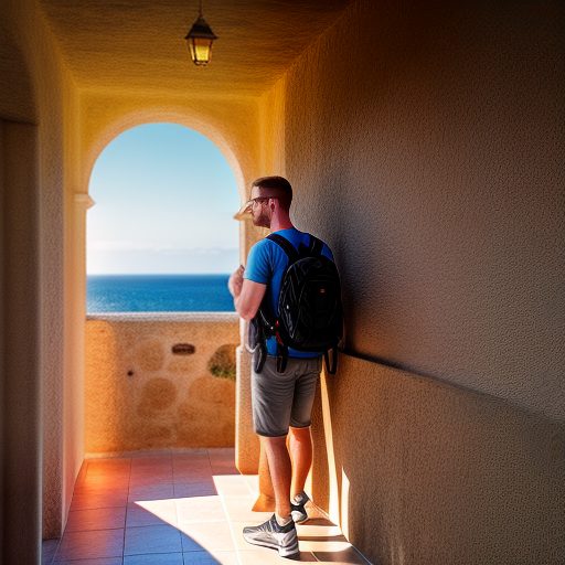 man standing in hallway ibiza